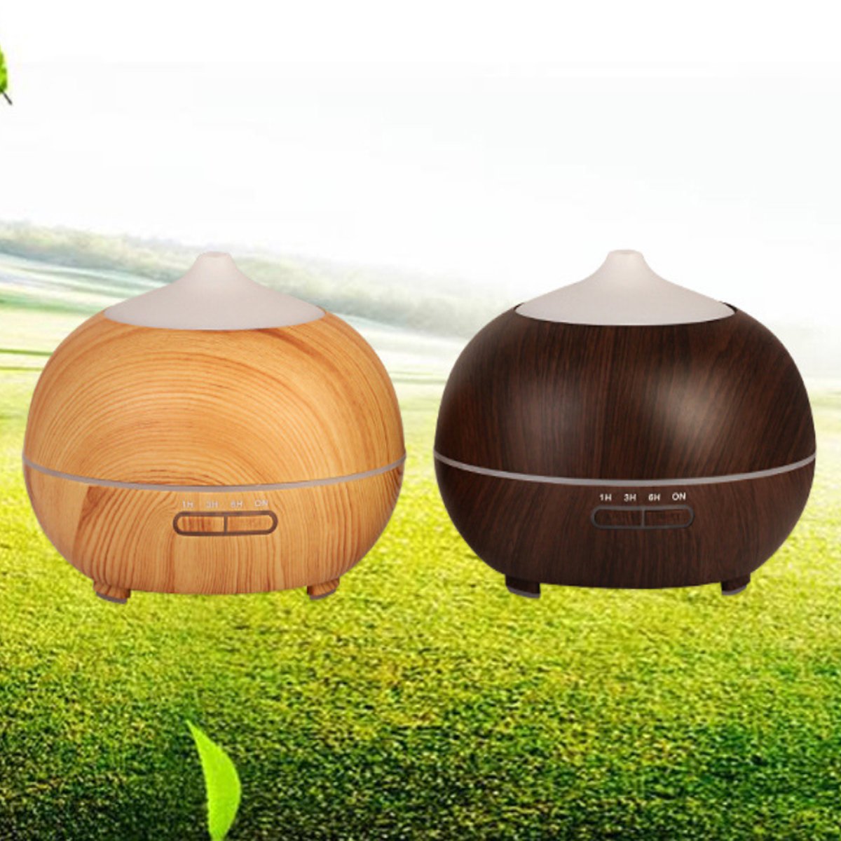 Wood-Grain Essential Oil Diffuser