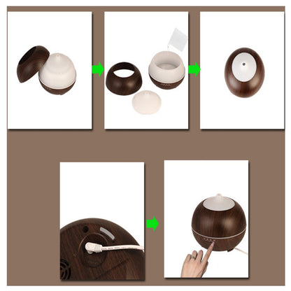 Wood-Grain Essential Oil Diffuser