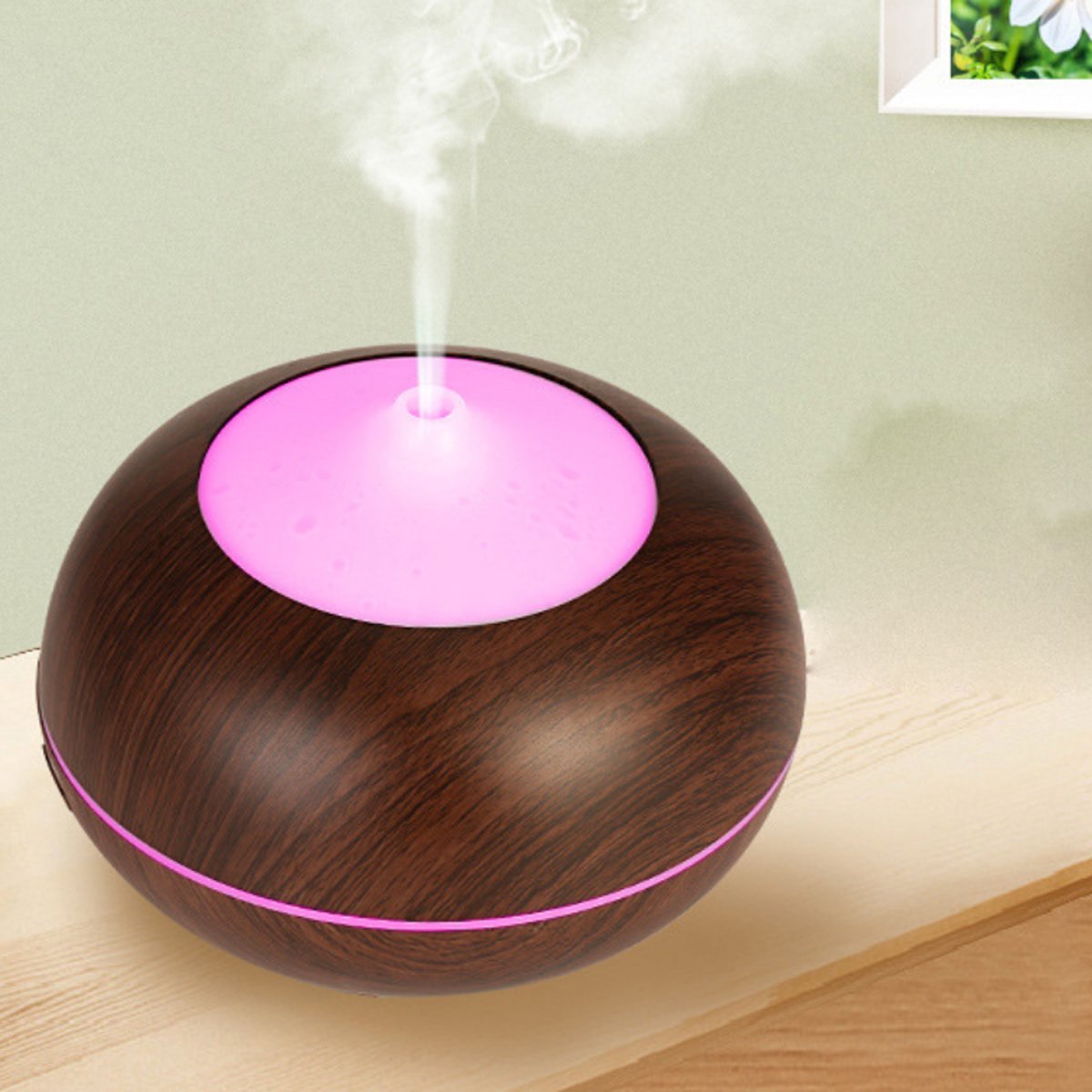 Wood-Grain Essential Oil Diffuser