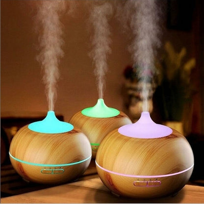 Wood-Grain Essential Oil Diffuser