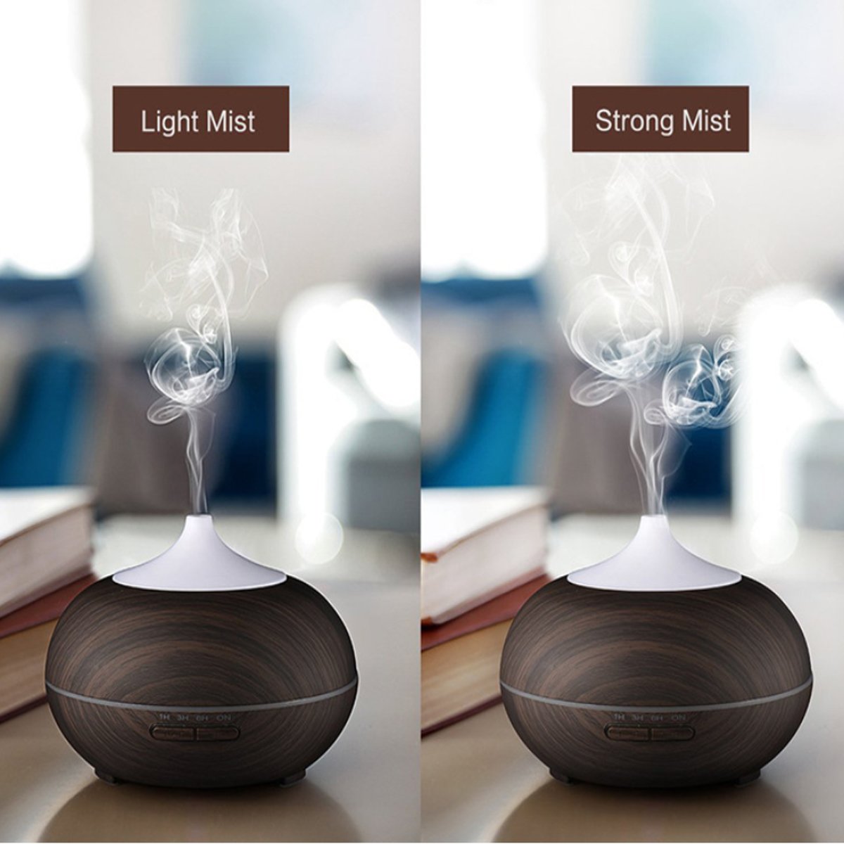 Wood-Grain Essential Oil Diffuser
