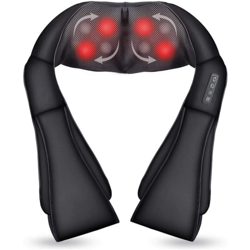 Neck and shoulder massager with heat