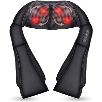 Neck and shoulder massager with heat