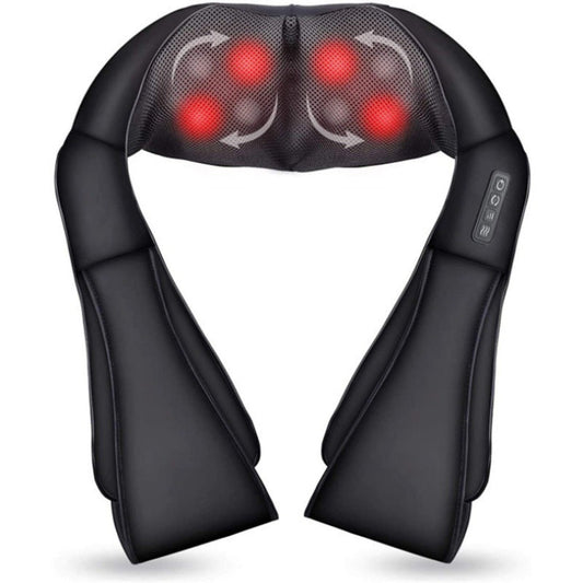 Neck and shoulder massager with heat