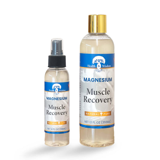 Magnesium muscle recovery spray bottles