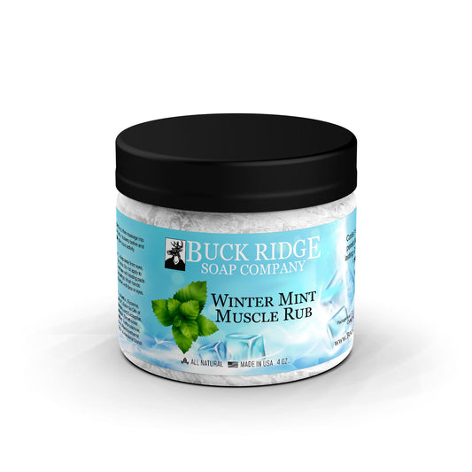 Winter mint cooling muscle rub jar